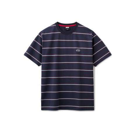 FTC | PUFF LOGO STRIPE RINGER TEE "NAVY" (FTC026SPSH10)