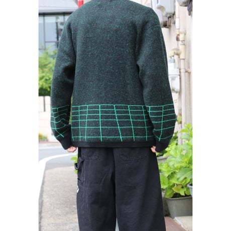 Little Yarmouth | Grid Knit Cardigan (Black)