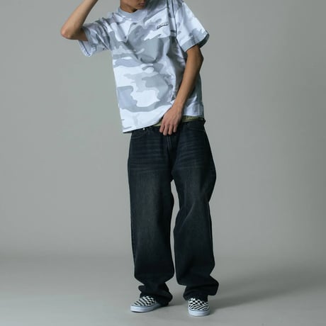 XLARGE | FADED DENIM PANTS(BLACK)