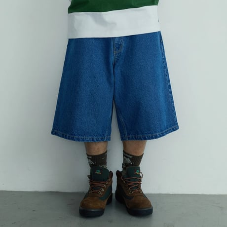 XLARGE | WASHED SHORT PANTS(Lt INDIGO)