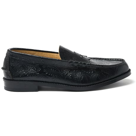 The Kenford Fineshoes | EMBOSSED LOAFERS(BLACK PAISLEY/Man)
