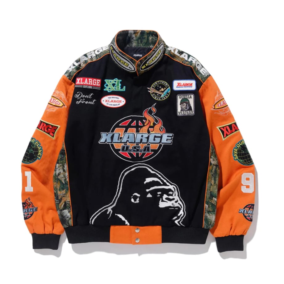XLARGE CUSTOM RACING JACKET (ORANGE) T.F.L