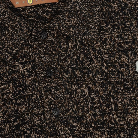 BRAIN DEAD | WAFFLE PULLOVER SWEATER(CHARCOAL)