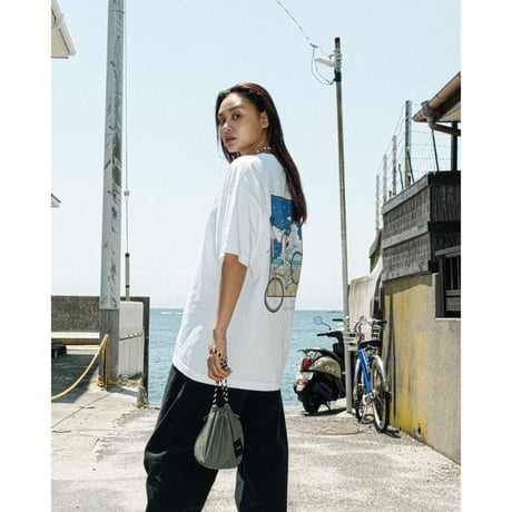 FLATLUX| Aquamarine Tee(White)