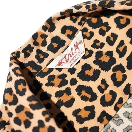 DEL MAR sportswear / 60S BOWLING SHIRT (LEOPARD)