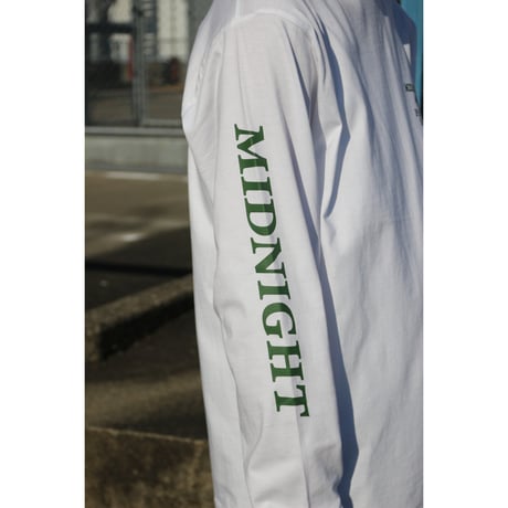 MIDNIGHT PAINTING SERVICE| MPS Logo L/S Tee (White)