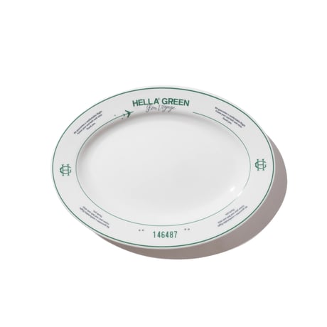 HELLA GREEN | Bon voyage Plate (WHITE)
