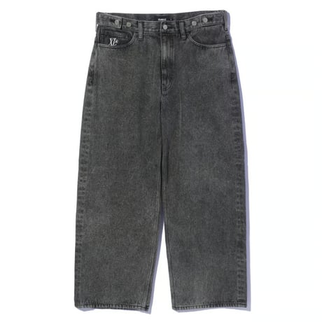 XLARGE | EMBOSSED DENIM PANTS(BLACK)
