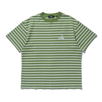 XLARGE | SLANTED OG STRIPE S/S TEE(GREEN)