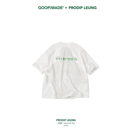 GOOPiMADE |  Prodip Leung - “孤僻” Starchild Tee (White)