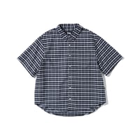 FIRST DOWN USA | S/S CHECK SHIRT (Black)