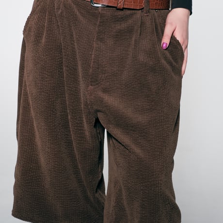 diidii | Natural Dye Corduroy Shorts(Brown)