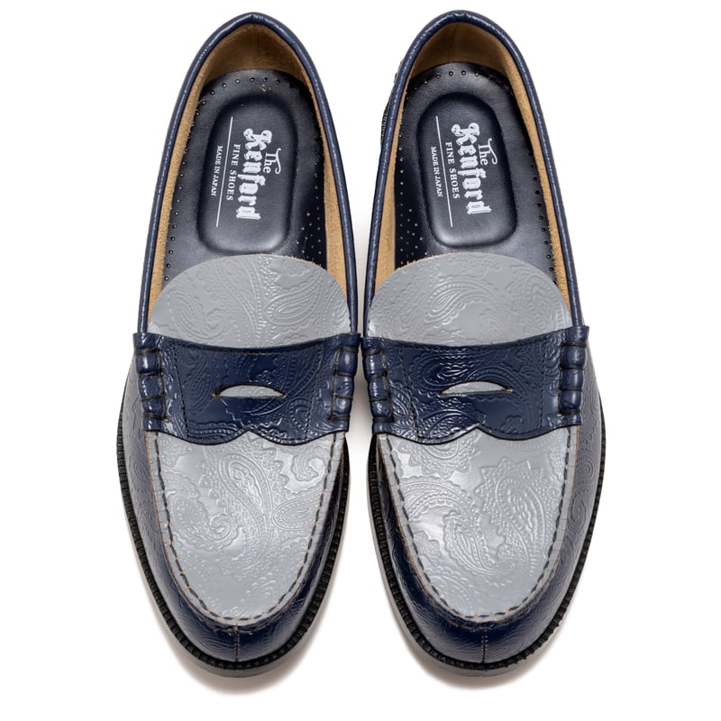 The Kenford Fineshoes |EMBOSSED LOAFERS(NAVY GR