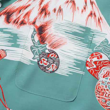 SUN SURF / DUKE KAHANAMOKU SPECIAL EDITION "Mt. FUJI & LUCKY EGGPLANT" (GREEN)