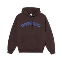 POLAR SKATE CO. / Contrast Dave Hoodie Crude Logo (Chocolate)