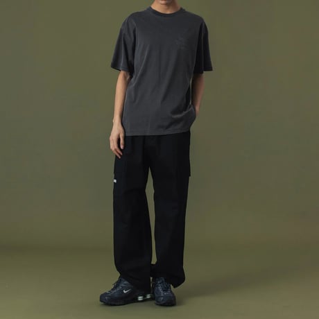 XLARGE | DISCHARGE PRINTED LOGO S/S TEE(BLACK)