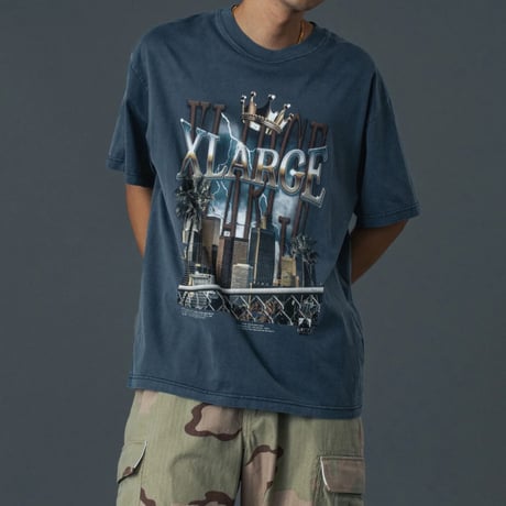 XLARGE | CITYSCAPE S/S TEE(NAVY)