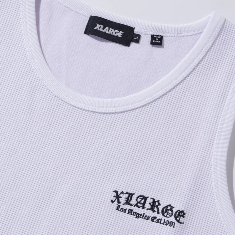 XLARGE | OLD ENGLISH WAFFLE TANK TOP(CAMO) | T.