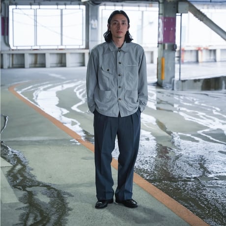 SEDAN ALL-PURPOSE| Graph Plaid Nylon Work Jacket(Stone Grey)