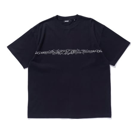 XLARGE | WAVEFORM S/S TEE(BLACK)