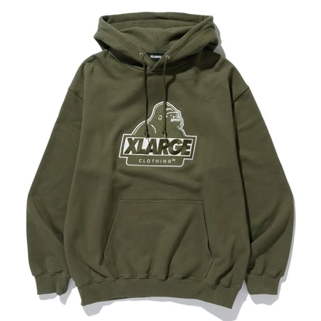 XLARGE | SLANTED OG PULLOVER HOODED SWEATSHIRT(OLIVE)