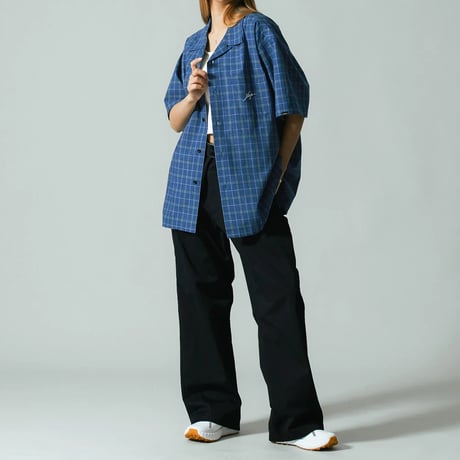 XLARGE | MELANGE PLAID S/S SHIRT(BLUE)