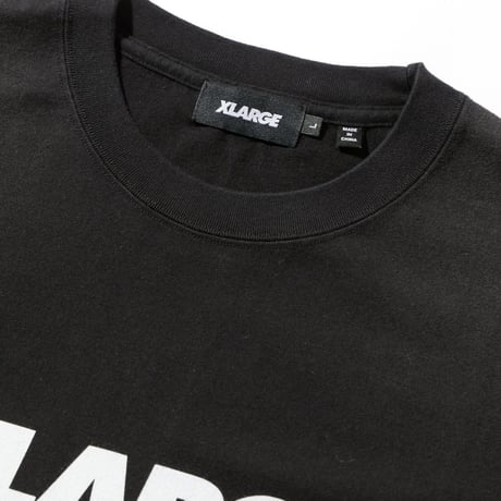 XLARGE | DISCHARGE PRINTED STANDARD LOGO S/S TEE(BLACK)