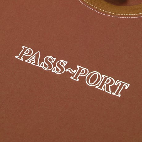 PASS~PORT | OFFICIAL ORGANIC COTTON TEE "DEEP RUST"