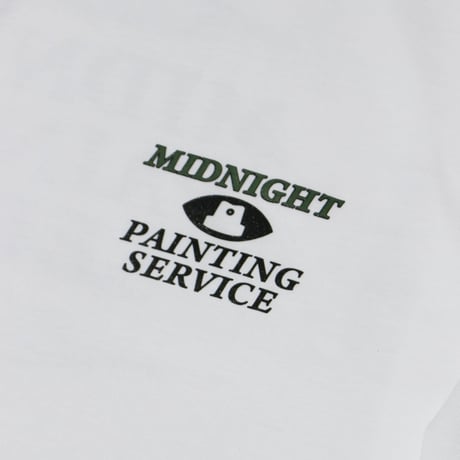 MIDNIGHT PAINTING SERVICE| MPS Logo L/S Tee (White)