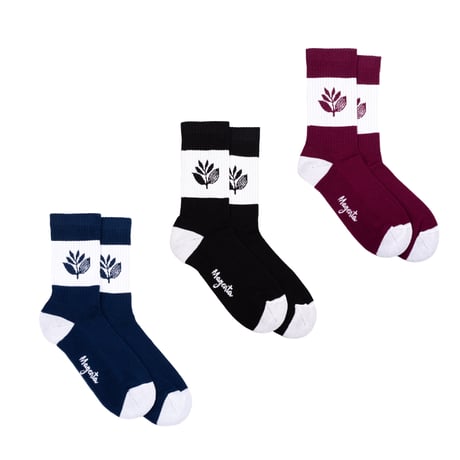 MAGENTA / STRIPE SOCKS (3 COLORS)