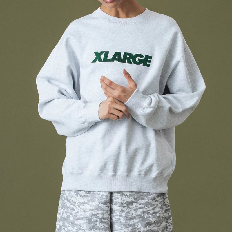 XLARGE | STANDARD LOGO CREWNECK SWEATSHIRT(ASH)