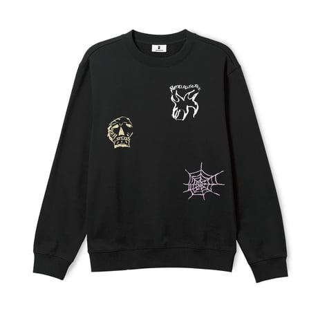 POETIC COLLECTIVE | Three Prints Crewneck (Black)