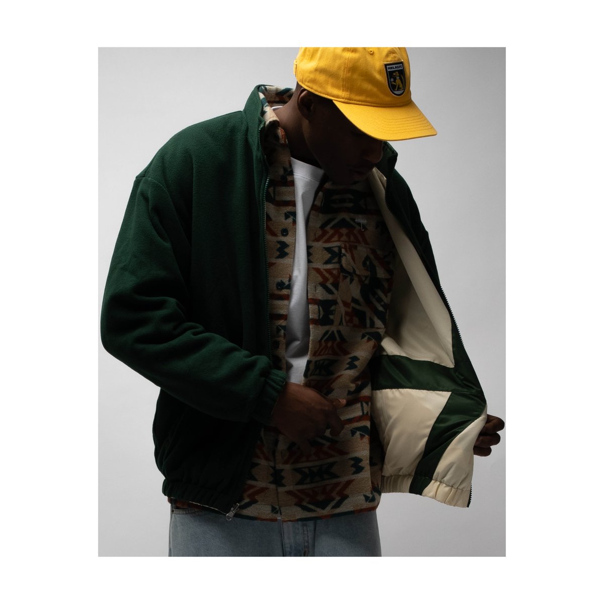 HELAS | REVERSO FLEECE SPORT JACKET 