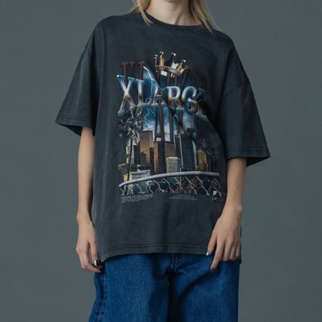 XLARGE | CITYSCAPE S/S TEE(BLACK)