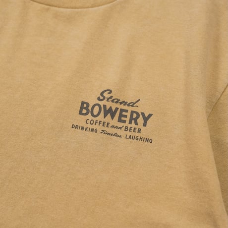 Stand BOWERY / BOWERY STANDARD LOGO TEE (SAND)
