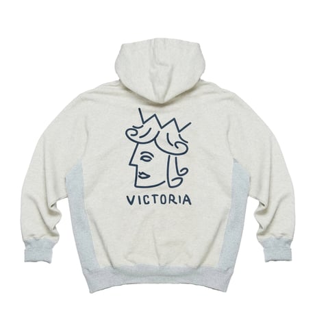 VICTORIA HK / QUEENHEAD HOODED SWEATSHIRT (GREY)