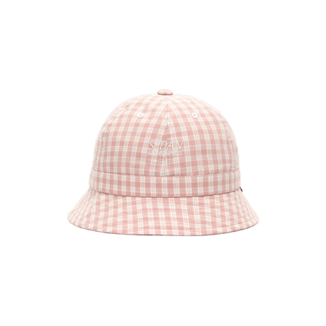 SEDAN ALL-PURPOSE| Classic Plaid Bell Hat(Pink)