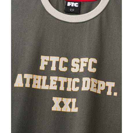 FTC | ATHLETIC DEPT. RINGER TOP "BLACK" (FTC026SUMSH16)