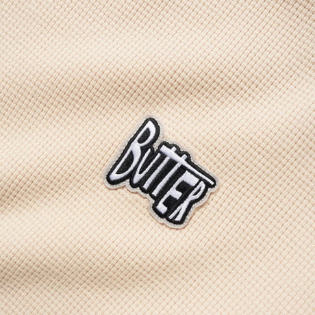 Butter Goods | Sketch Waffle Crewneck(Cream/Red)