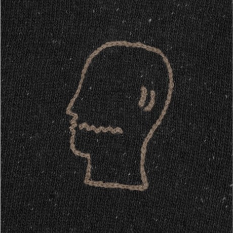 BRAIN DEAD | LOGOHEAD ALPACA CREWNECK SWEATER(CHARCOAL)