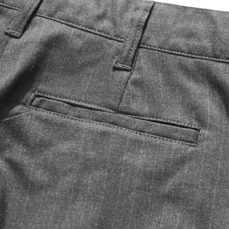 BE-SHARE |Stripe Holiday slacks(Grey)