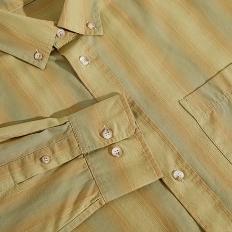 POLAR SKATE CO. / Ben L/S Shirt (Green Stripe)