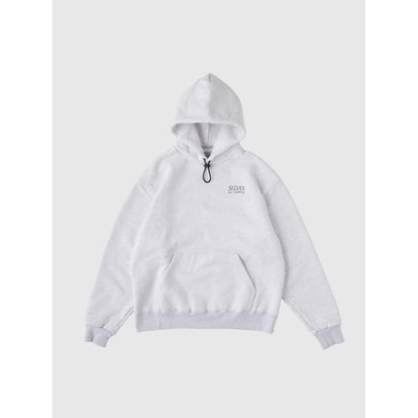SEDAN ALL-PURPOSE|OG Logo Elastic Cord Hoodie(Ash Grey)