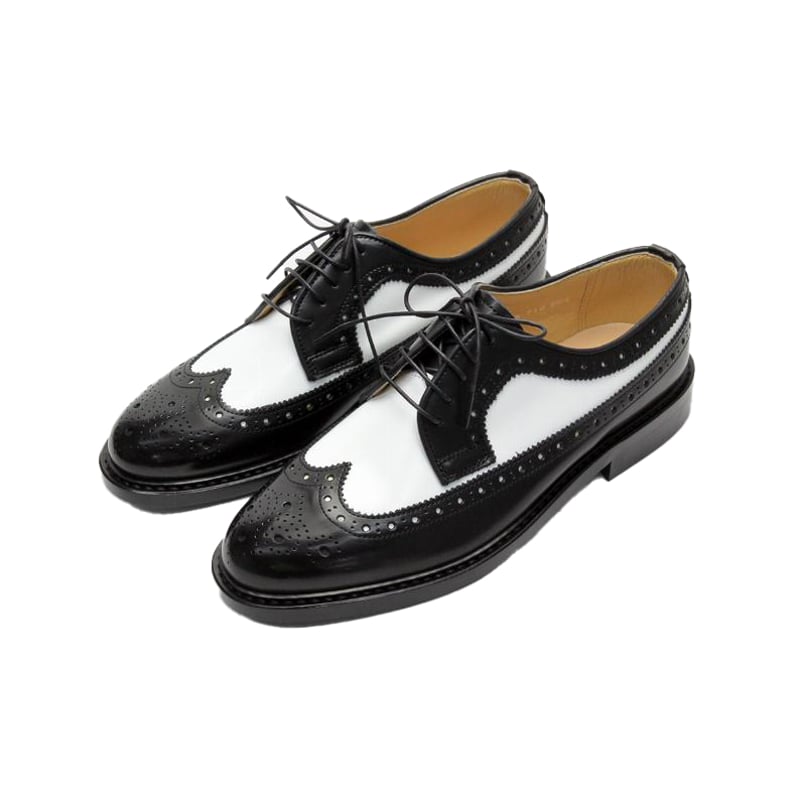 HARUTA / Wing Tip Lace UP Shoes #710 (Black/Whi HARUTA / Wing Tip Lace UP Shoes #710 (Black/Whi