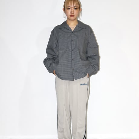 BE-SHARE |Team Emblem TRACK PANT(GRAIGE/ NAVY)