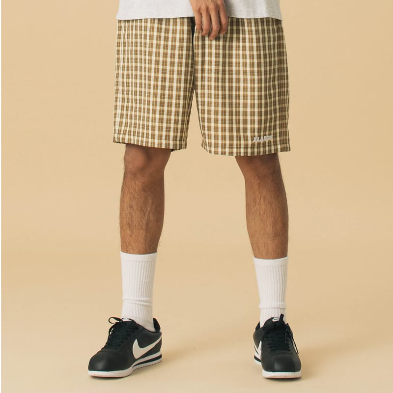 XLARGE | EASY CHECK SHORTS(BEIGE) | T.F.L onlin XLARGE | EASY CHECK SHORTS(BEIGE) | T.F.L onlin