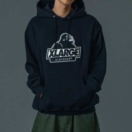 XLARGE | SLANTED OG PULLOVER HOODED SWEATSHIRT(BLACK)