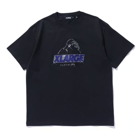 XLARGE | RHINE STONE SLANTED OG S/S TEE(BLACK)
