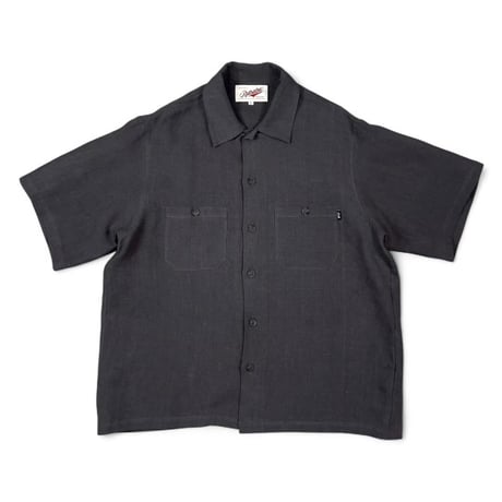 坩堝 (RUTSUBO) | SABI LINEN WORK SHIRTS(SOMKY CHARCOAL)