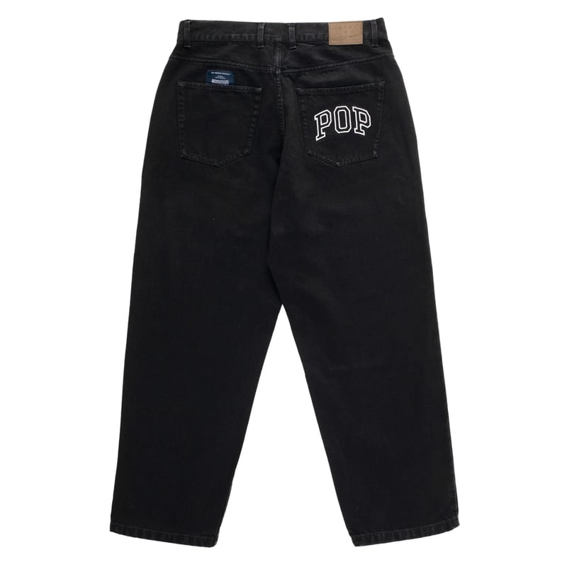 POP TRADING COMPANY ブラックカバーオール L Pop DRS Pants Black Denim